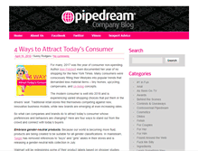 Tablet Screenshot of pipedreamblogger.com